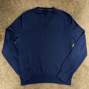 Banana Republic Blue V-Neck Sweater
